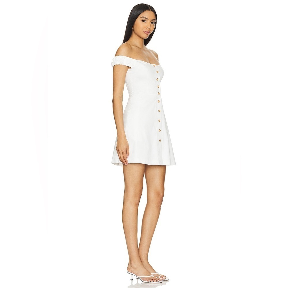 Favorite Daughter The Lovesick Mini Dress in White Size 6 B1963 - Picture 2 of 6